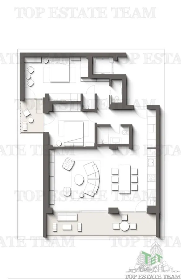 Premium 3-Bedroom Apartment with Terraces | Direct Sea and Forest Views, Olimp - foto 2