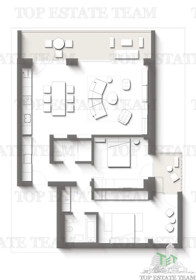 Premium 3-Bedroom Apartment with Terraces | Between Forest and Sea, Olimp - foto 2