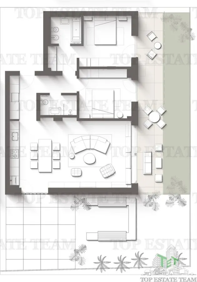 Premium 3-Bedroom Apartment with Private Garden and Terrace | Olimp, Constanța - foto 3