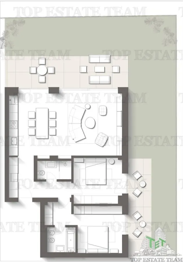 Premium 3-Bedroom Apartment with Private Garden & Terrace | Olimp, Constanța - foto 3