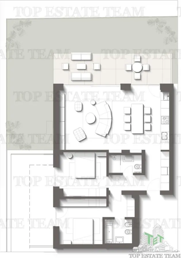 Premium 3-Bedroom Apartment with Private Garden & Terrace | Olimp, Constanța - foto 3