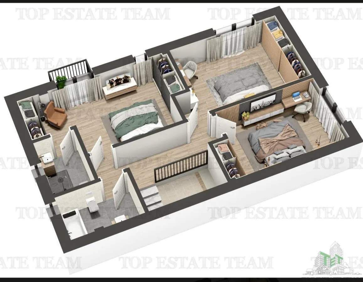 Villa Adosada, 4 Dormitorios, Complejo Residencial Moderno, Drumul Taberei, 5 Min a Metro - foto 9