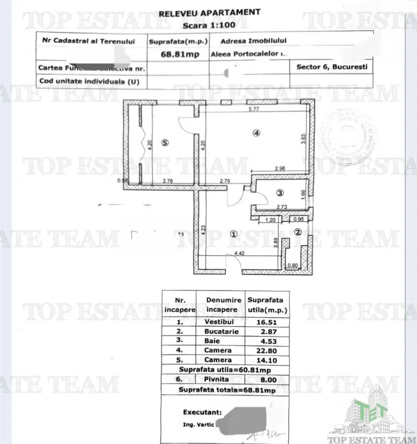 Apartamento 2 Dormitorios | 61 m² útiles + Sótano | Planta Baja | Grozavesti | 550 €/mes - foto 10