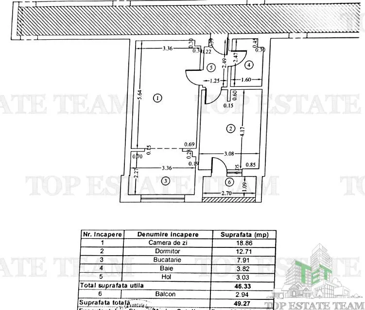Modern 2-Bedroom Apartment with Balcony, 49.3 sqm, Valea Cascadelor, with Parking - foto 22