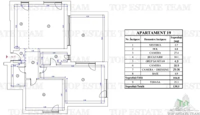 3-Bedroom Apartment, New Build, For Sale in Voluntari - foto 9