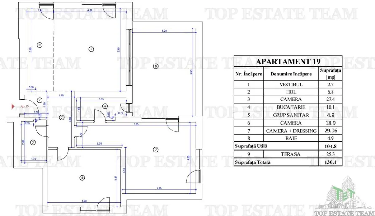 3-Bedroom Apartment, New Build, For Sale in Voluntari - foto 9