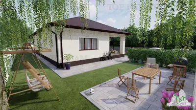 Single-Storey 4-Bedroom House with Underfloor Heating, Domneşti - Domnesti