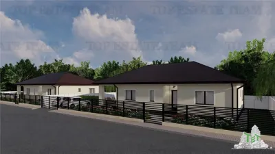 Casa Unifamiliar de Planta Baja, 4 Dormitorios, Calefacción por Suelo, Domneşti - foto 17