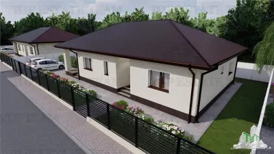Casa Unifamiliar de Planta Baja, 4 Dormitorios, Calefacción por Suelo, Domneşti - foto 5