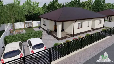 Casa Unifamiliar de Planta Baja, 4 Dormitorios, Calefacción por Suelo, Domneşti - foto 9
