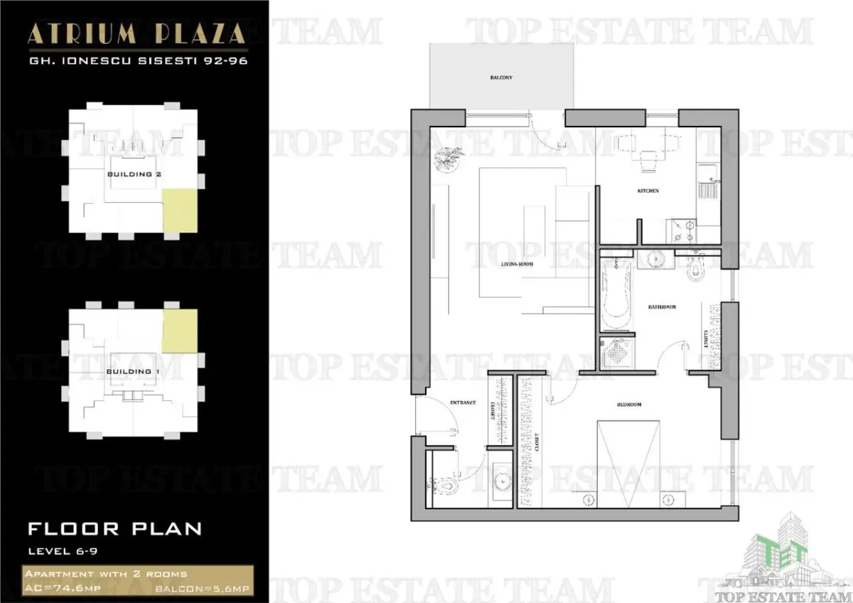 2-Bedroom Apartment with Two Bathrooms for Sale in Sisesti, Bucuresti - foto 13