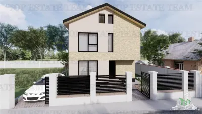 Villa moderna independiente, 4 dormitorios, 3 baños, Ghencea, Bragadiru - foto 2