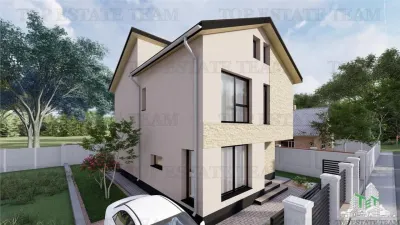 Villa moderna independiente, 4 dormitorios, 3 baños, Ghencea, Bragadiru - foto 3