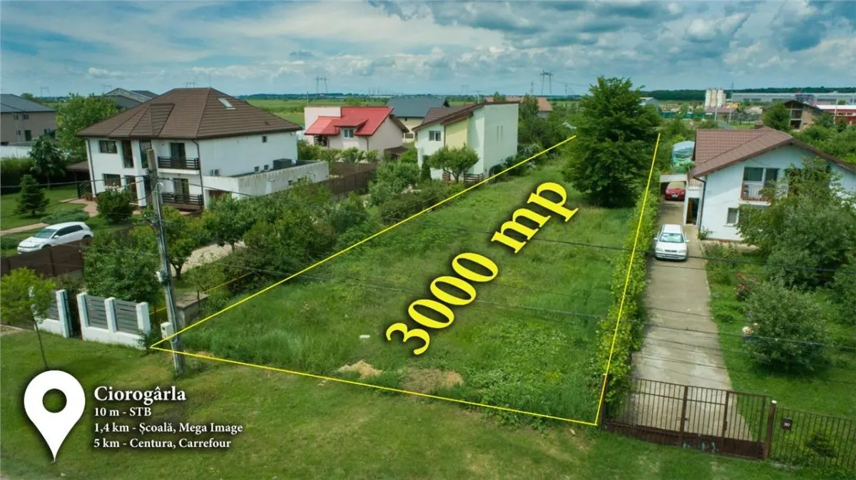 Terrain de 1.500 m² à Ciorogarla avec Possibilité d'Extension - foto 4