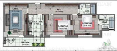 Spacieux Appartement 3 Chambres dans Immeuble Achevé, Secteur 6–Militari - foto 3