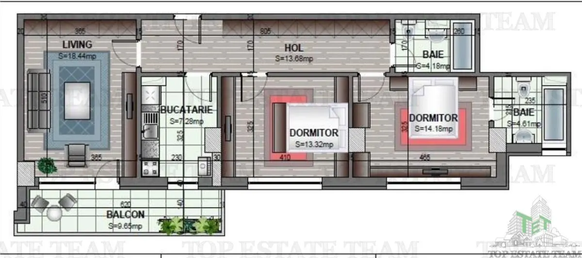 Spacieux Appartement 3 Chambres dans Immeuble Achevé, Secteur 6–Militari - foto 3