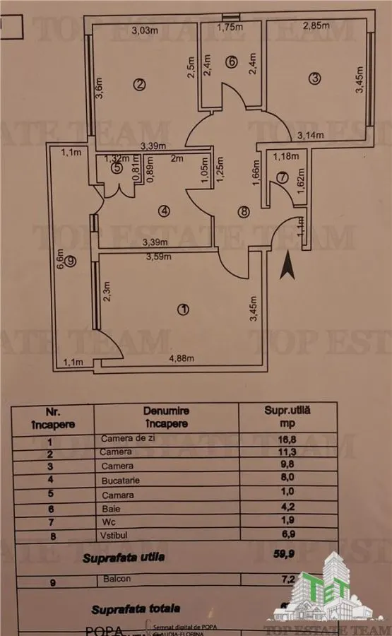 Elegant 3-Bedroom Apartment for Sale – Obor, Brăila - foto 9