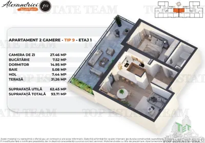 Rahova, 2-Bedroom Apartment with 31.26m² Terrace - foto 12
