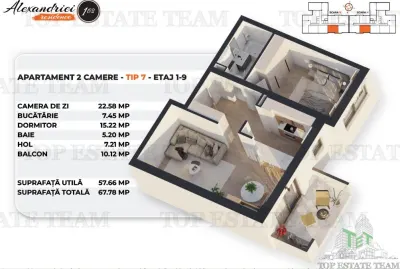 2-Bedroom Apartment, Premium Specification on Soseaua Alexandriei - foto 12