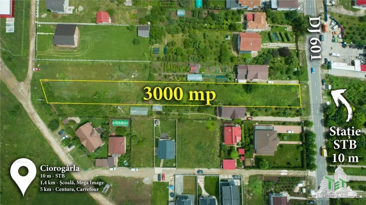 Terreno 3,000 m² con Servicios Completos, a 10 Minutos de Bucarest - foto 1