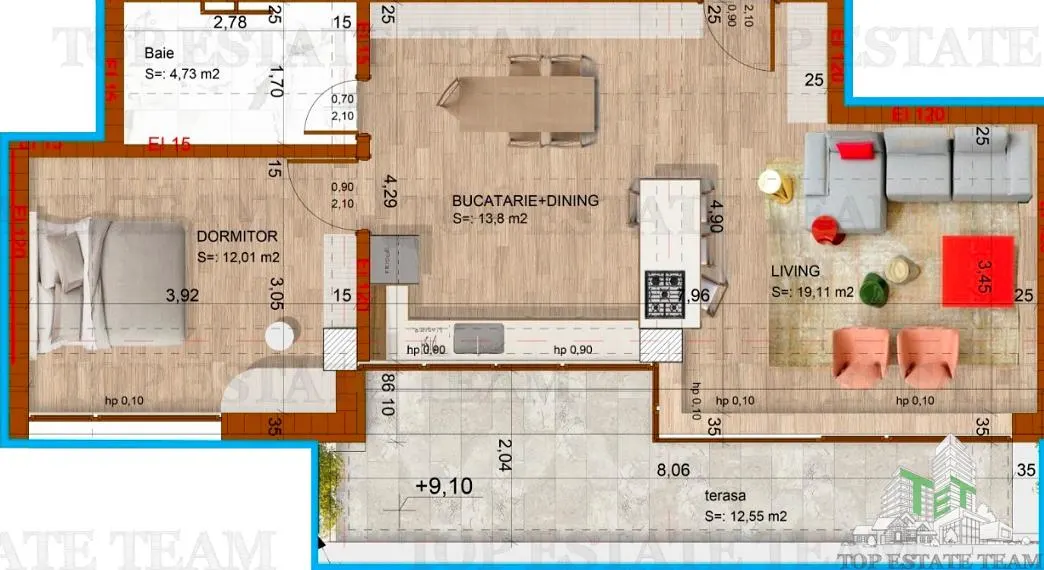 2-Bedroom Penthouse with Terrace, Boutique Building, Premium Finishes, Domenii, Sector 1 - foto 25