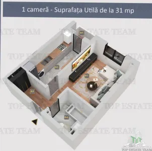 Premium Studio with Full Utilities in Militari Residence - foto 7
