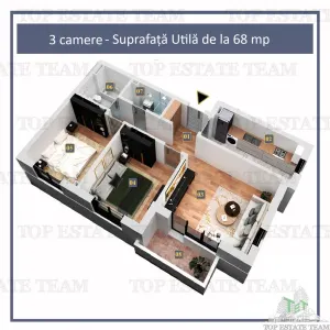 3-Bedroom Apartment with Premium Finishes in Militari Residence - foto 6