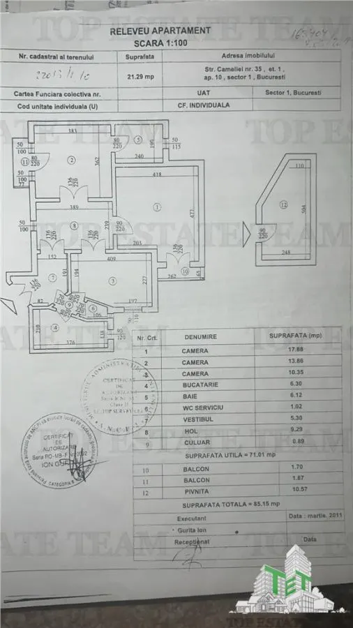Appartement trois pièces, zone Matache, RS 1, situation centrale - foto 17