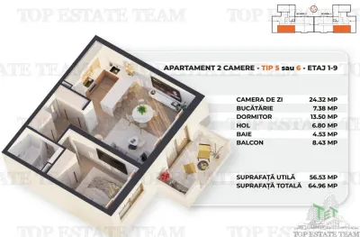 Appartement 2 Chambres Neuf, Zone Antiaeriana – Offre Exceptionnelle - foto 2