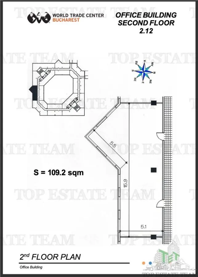 Bureau de 116 m² à Piata Presei Libere - World Trade Center Bucuresti - foto 8