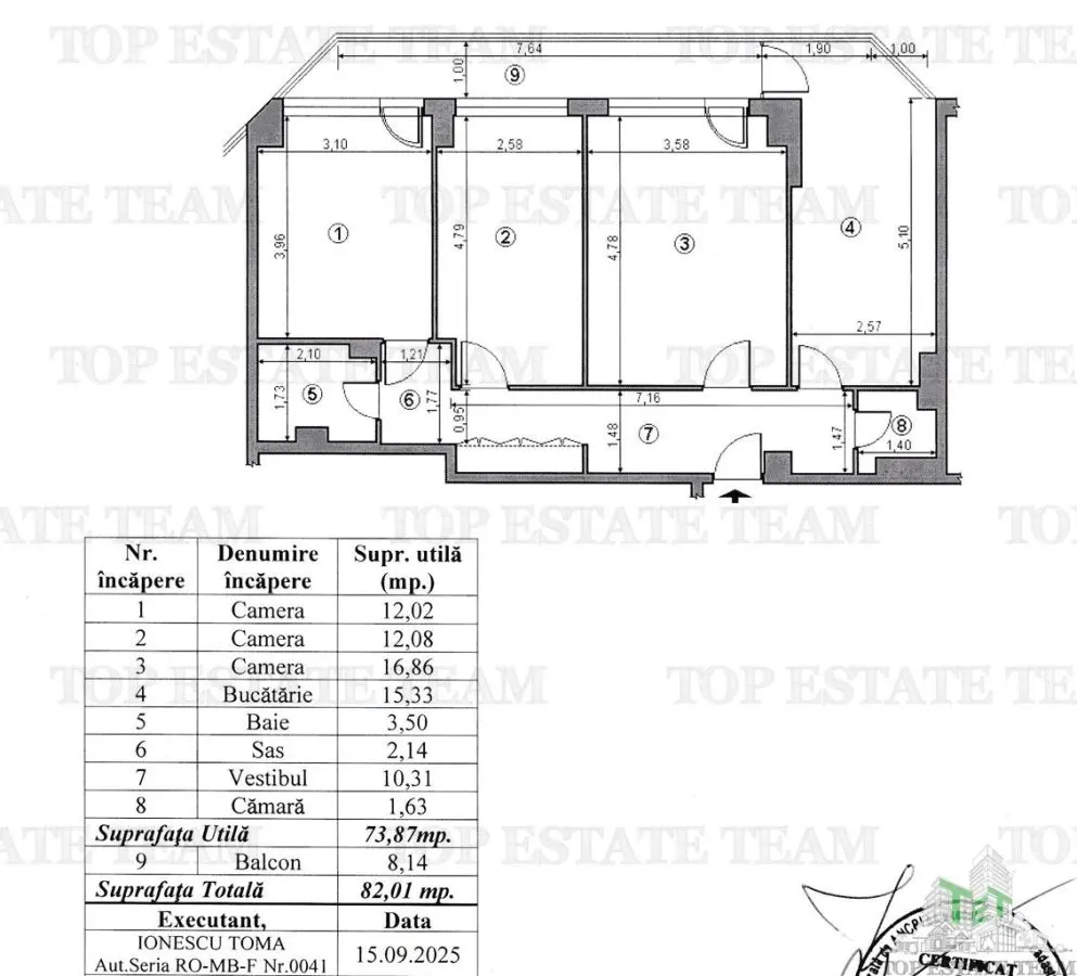 Three-Bedroom Apartment for Sale, Ion Mihalache – Piața 1 Mai - foto 9