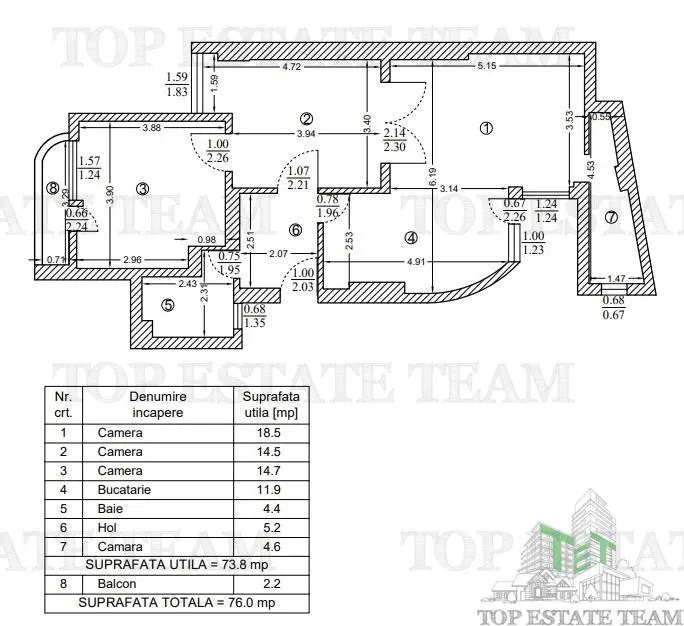 Apartamento de 3 Dormitorios en Venta, Zona Armeneasca - foto 1