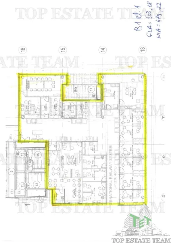 Bureau de 480 m² à Baneasa - foto 7