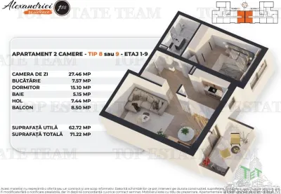 Spacious 2-Bedroom Apartment, Soseaua Alexandriei, Bucuresti - foto 7