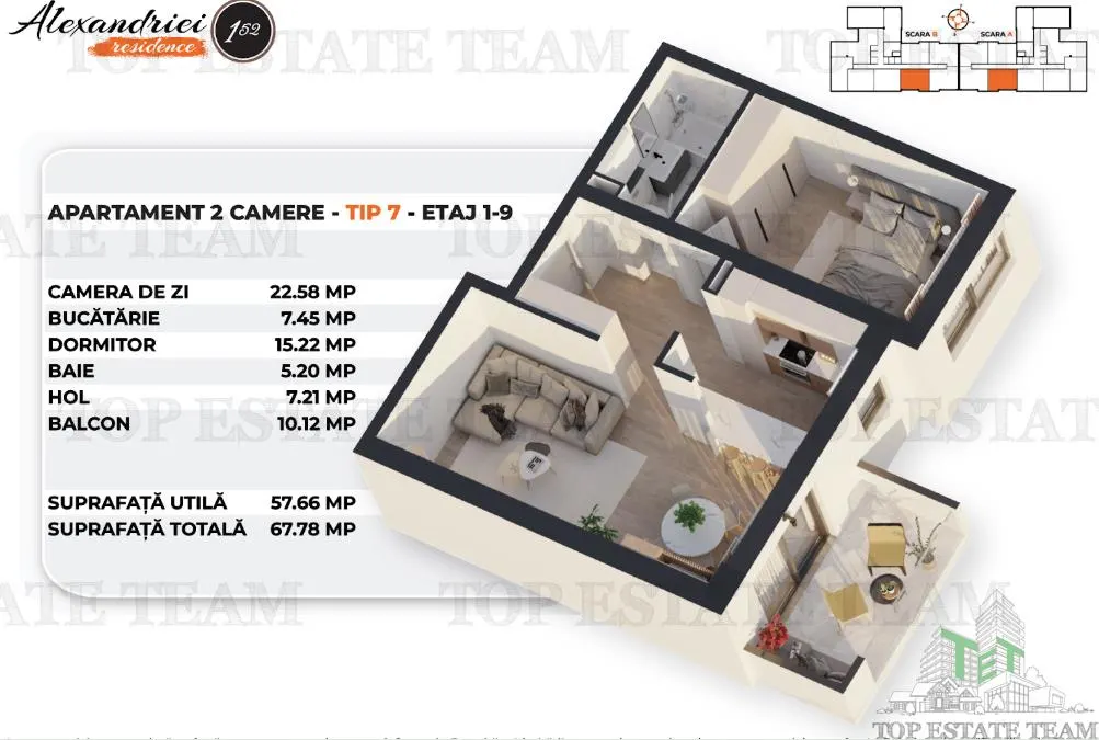 New 2-Bedroom Apartment with Spacious Balcony, Rahova, Bucharest - foto 7