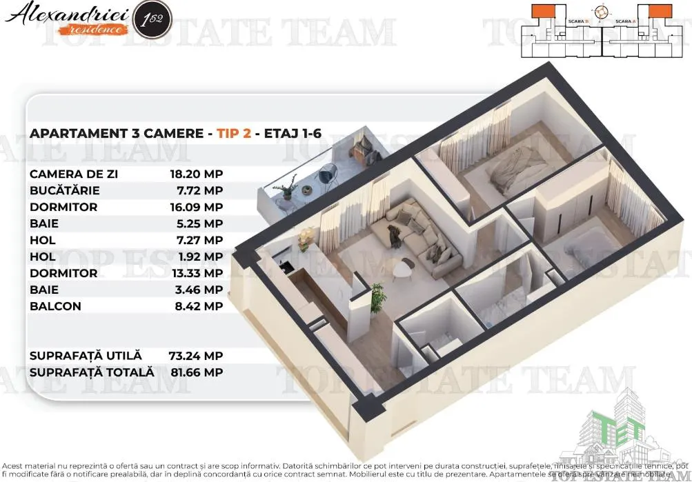 3-Bedroom Apartment, New Construction, Rahova, Bucuresti - foto 7