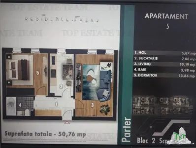 Apartamento Espacioso de 2 Dormitorios, Piso Intermedio, Obra Nueva, Parque Tudor Arghezi - foto 2