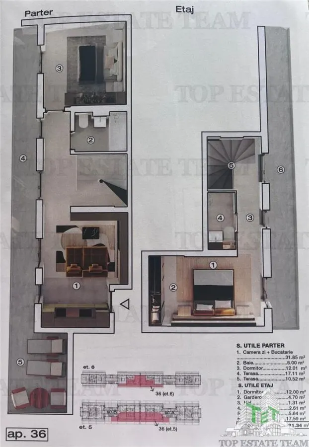 Modern 3-Bedroom Penthouse with Underfloor Heating & Parking, Bragadiru - foto 5