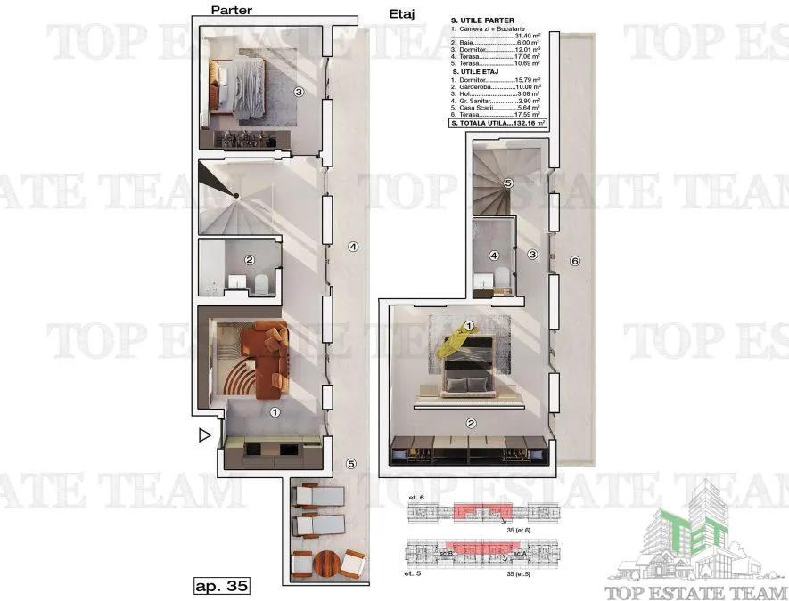 Modern 3-Bedroom Penthouse with Underfloor Heating, Bragadiru - foto 1