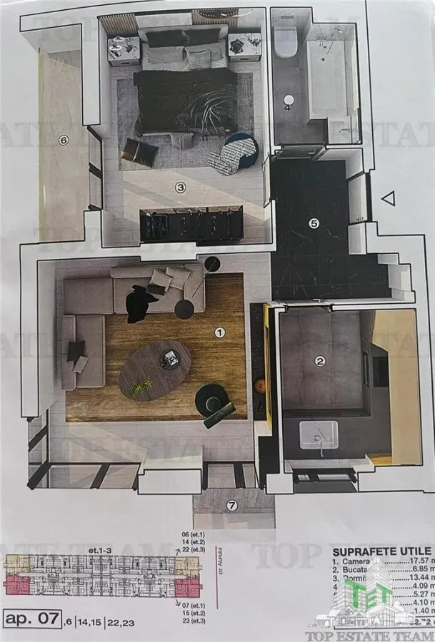 Modern 2-Bedroom Apartment with Underfloor Heating & Covered Parking, Bragadiru - foto 5