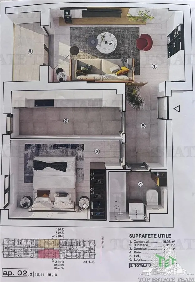 Appartement Moderne 2 Chambres avec Chauffage par le Sol, Parking Couvert, Bragadiru - foto 2