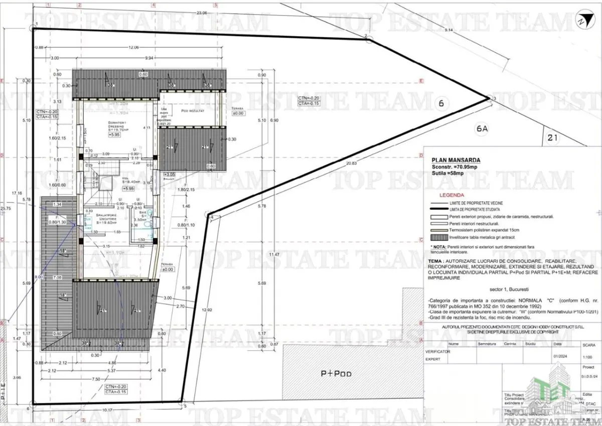 Land with Building Permit for Villa P+1+Mansard, 1 Mai Metro Station - foto 11