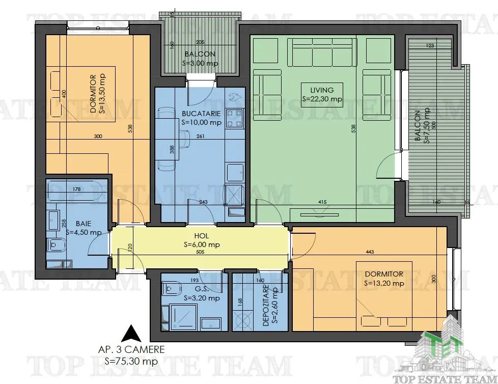 Appartement 3 pièces, 86 m², Immeuble neuf, Prelungirea Ghencea - foto 2