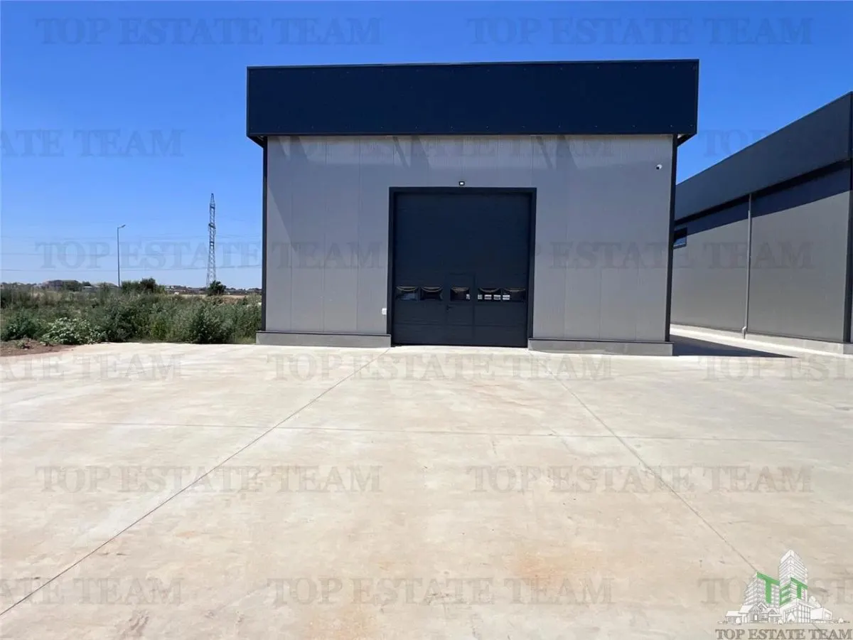 Halle Industrielle, 1.024 m² Terrain, 421 m² Utiles, Panneaux Solaires 46kW, Domnești - foto 2