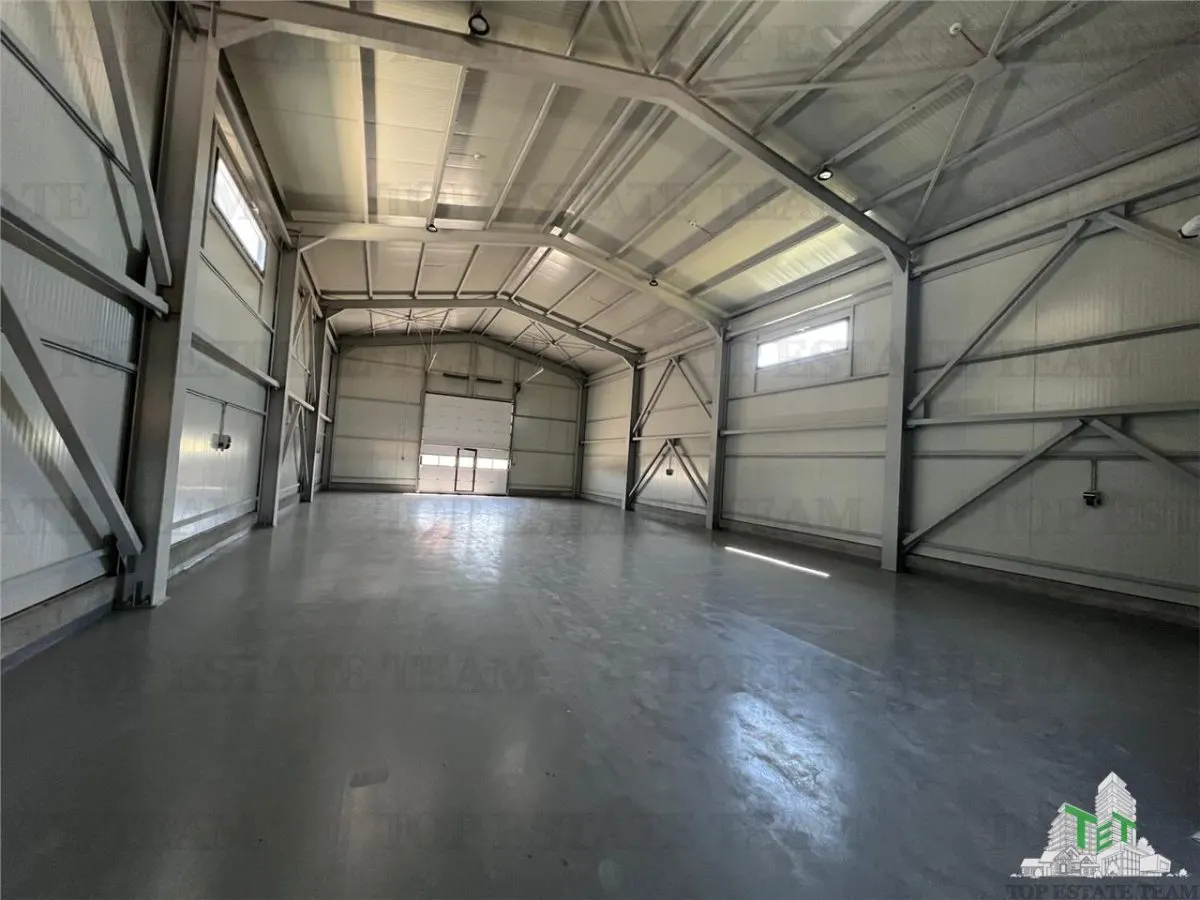Halle Industrielle, 1.024 m² Terrain, 421 m² Utiles, Panneaux Solaires 46kW, Domnești - foto 11