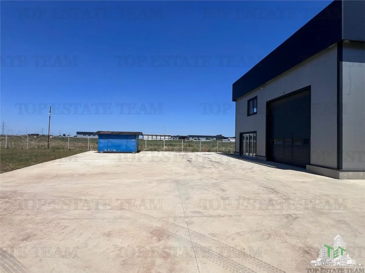 Halle Industrielle, 1.024 m² Terrain, 421 m² Utiles, Panneaux Solaires 46kW, Domnești - foto 5