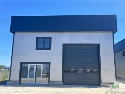 Halle Industrielle, 1.024 m² Terrain, 421 m² Utiles, Panneaux Solaires 46kW, Domnești - foto 7