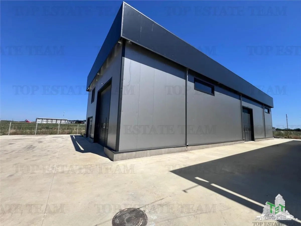 Halle Industrielle, 1.024 m² Terrain, 421 m² Utiles, Panneaux Solaires 46kW, Domnești - foto 8