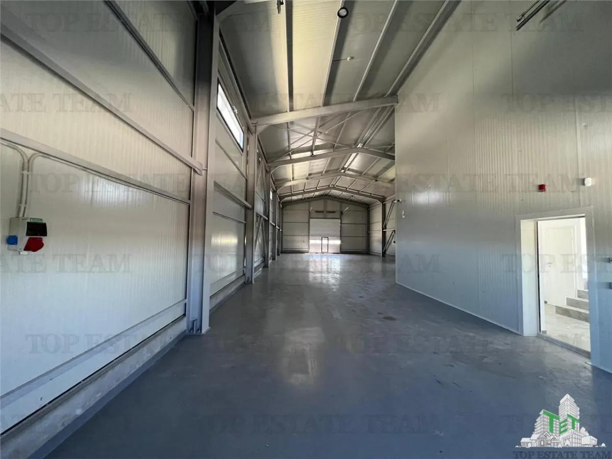 Halle Industrielle, 1.024 m² Terrain, 421 m² Utiles, Panneaux Solaires 46kW, Domnești - foto 9