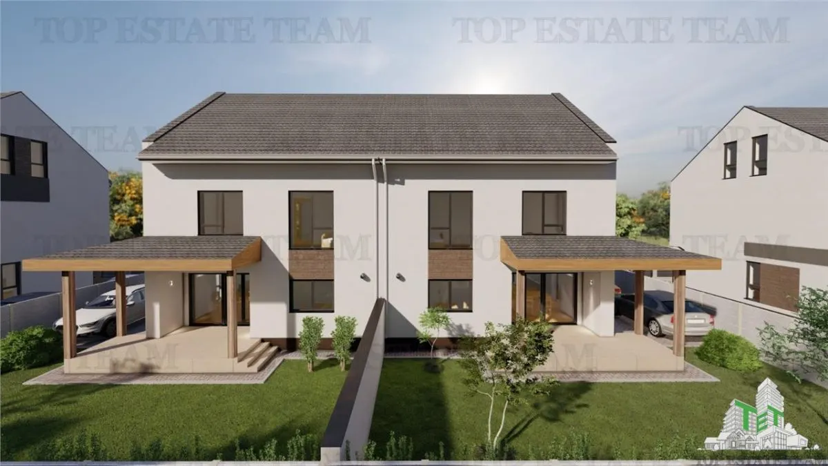 Semi-Detached Villa, 5 Bedrooms, Ground+First+Attic, Underfloor Heating, Ghencea/Bragadiru - foto 4